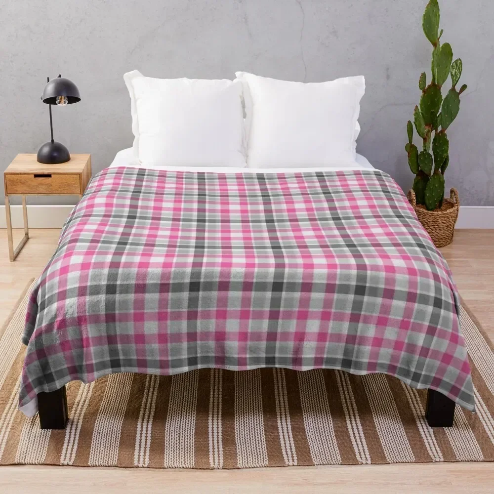 

PRIDE PLAID - Demigirl Throw Blanket Soft Plush Blanket as Housewarming Gift