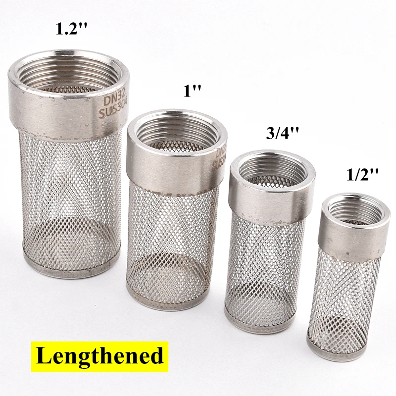 304 Stainless Steel Mesh Filter Aquarium Fish Tank Filter Garden Irrigation Impurity Filter Water Cleaning Mesh Metal Filter