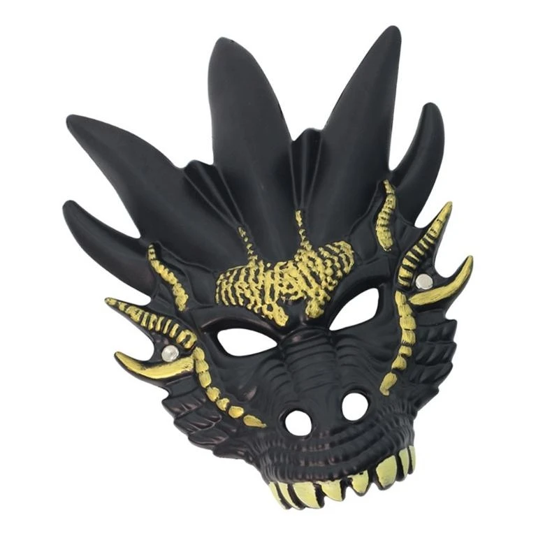 39bd mascherato in maschera Dragon Head Mask Full Face Mask Halloween Animal Mask for Men Women Adult