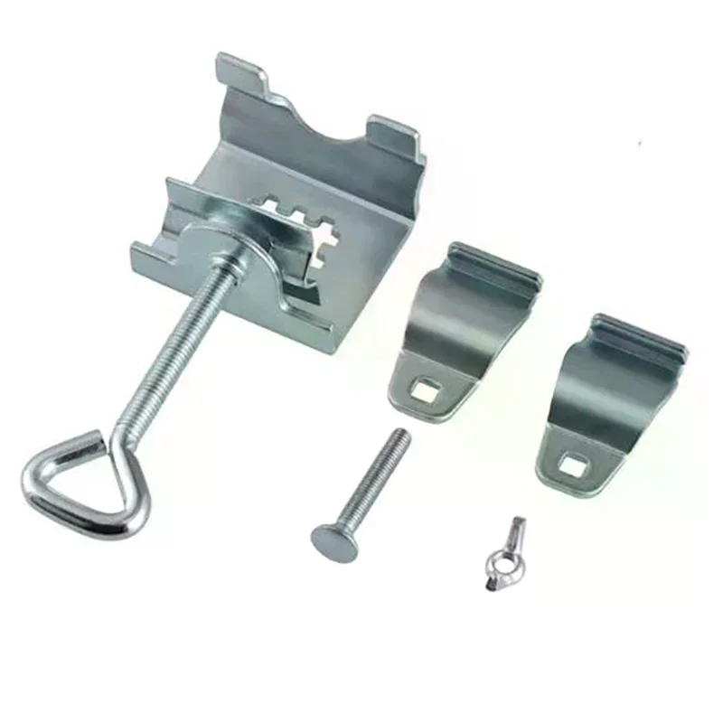 Courtyard Umbrella Stand Clamp Heavy Duty Metal Umbrella Holder Ajustable Outdoor Umbrella Base And Mount Chair Clamp 1Pc