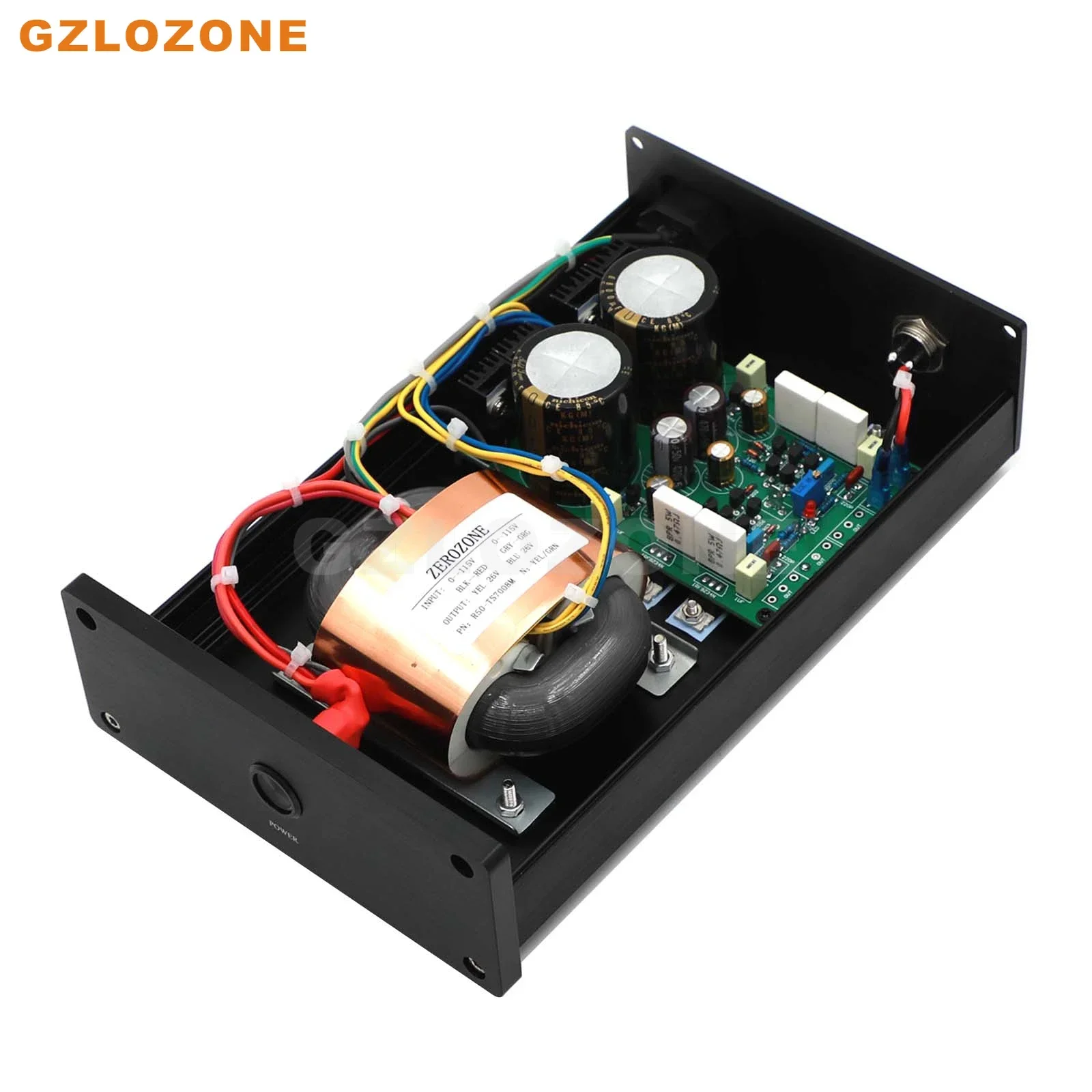 GZLOZONE مصدر طاقة خطي R-Core 65 وات HIFI DC48V 1A LPS منخفض الضوضاء للغاية
