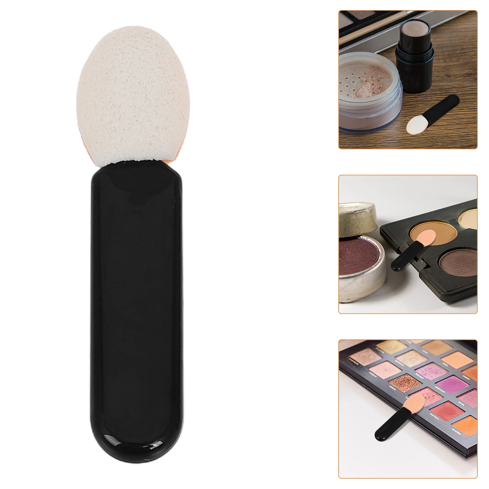 10 szt. Pędzle do makijażu, pędzle do cieniowania pod oczy, pędzle do korektora, gąbki do cieni, aplikatory kosmetyczne, pędzle do kremowych cieni do powiek z PMMA
