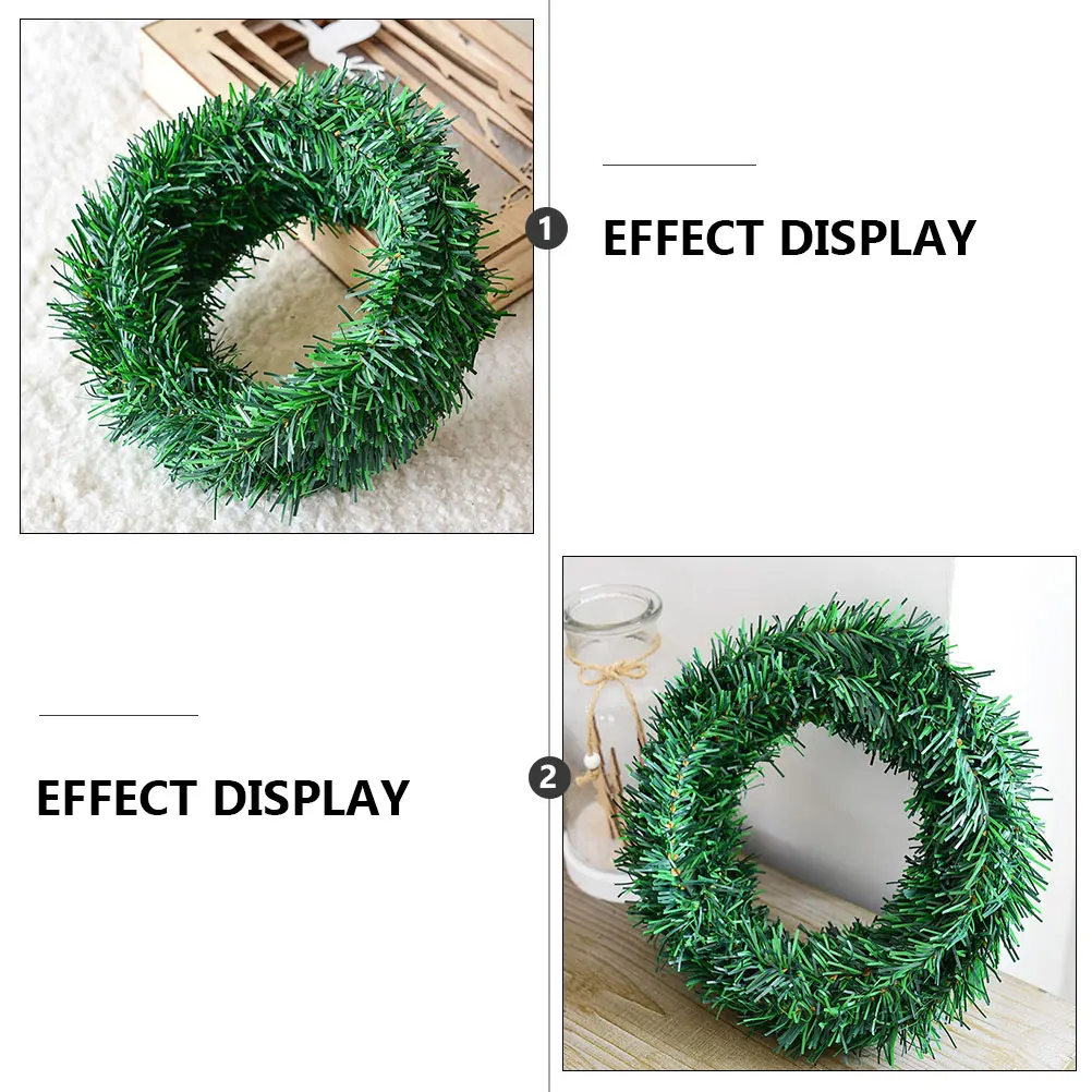 

Luxury PVC Mini Wreath Door Decor Materials Xmas Festival Hanging nament Christmas Plant Wreath Elegant Appearance