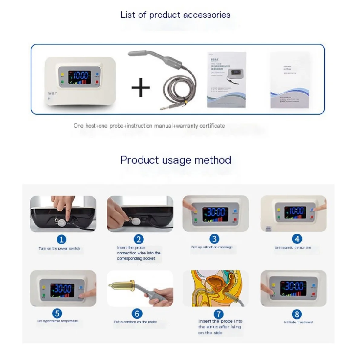 Hyperplasia Hypertrophy Calcification Medical Frequency Urgency Urination Auxiliary Treatment Instrument Chronic Prostatiti