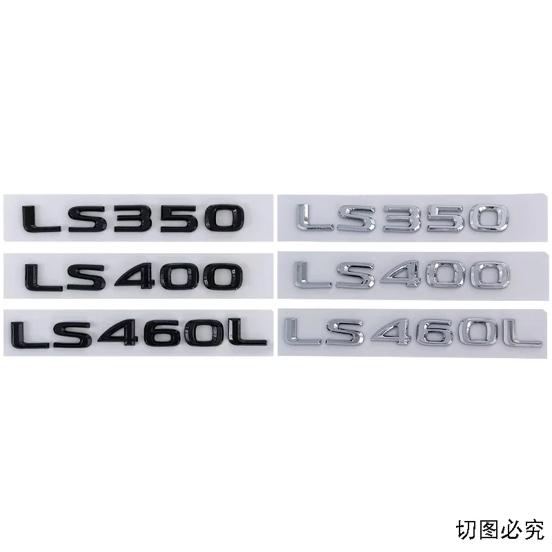 ABS Car Body Side Emblem Rear Trunk Badge Decal for Lexus LS350 LS400 LS460L Exterior Decoration