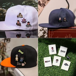 1-6pcs JUNIOR H Hat Pin Brooch - Cute Singer Badge - Collar Metal Pin - Hats, Bags, Fashion Accessories - Gifts for Friends
