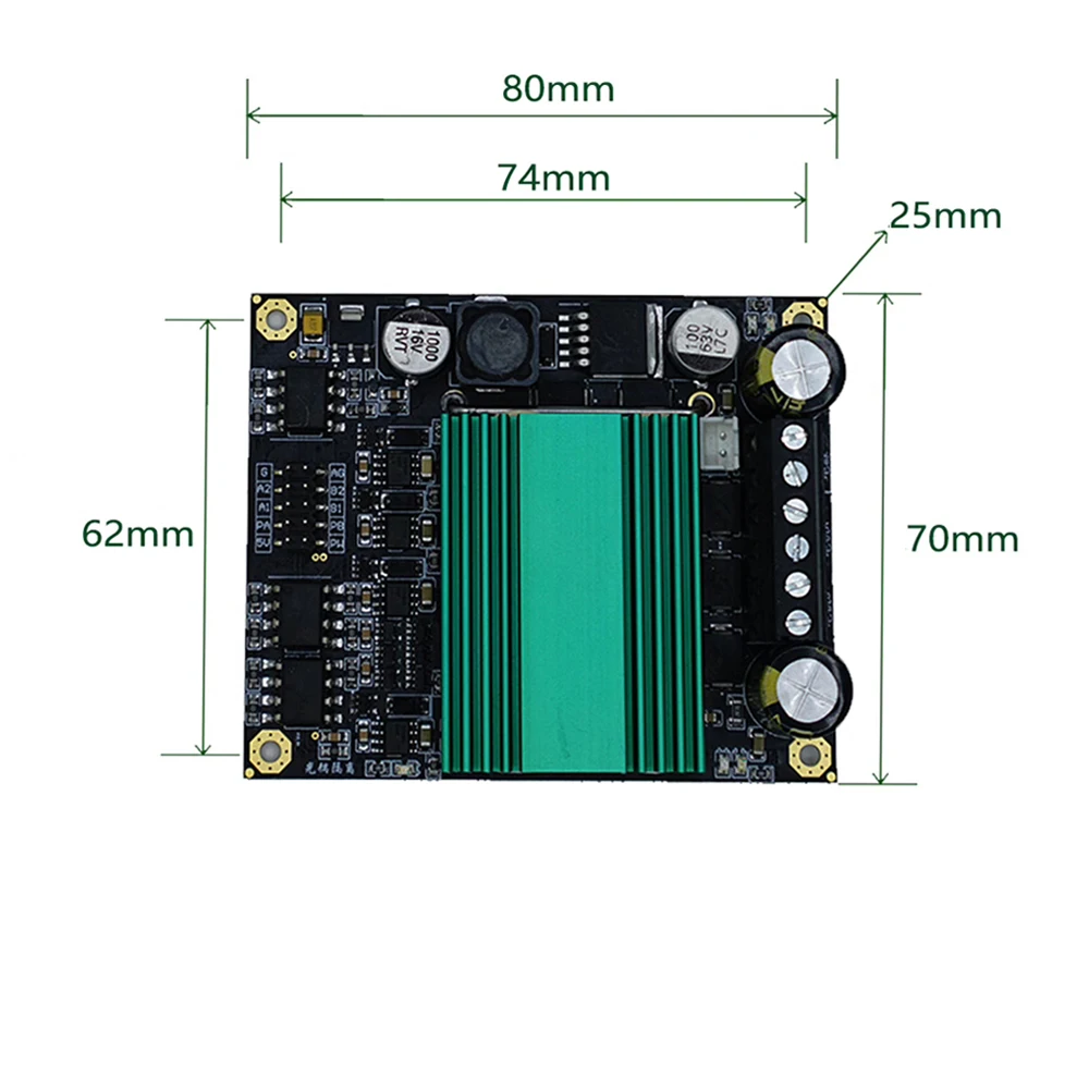 

New 100A Dual Super Power H-bridge Optocoupler Isolated Version Ultra-Wide Voltage Motor Driver Motor Drive Module