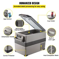 ez 20L 22L 35L 45L 55L Car Refrigerator Mini Fridge Freezer Portable Compressor Cooler 12/24V DC 110-240V Ice Box for Camping