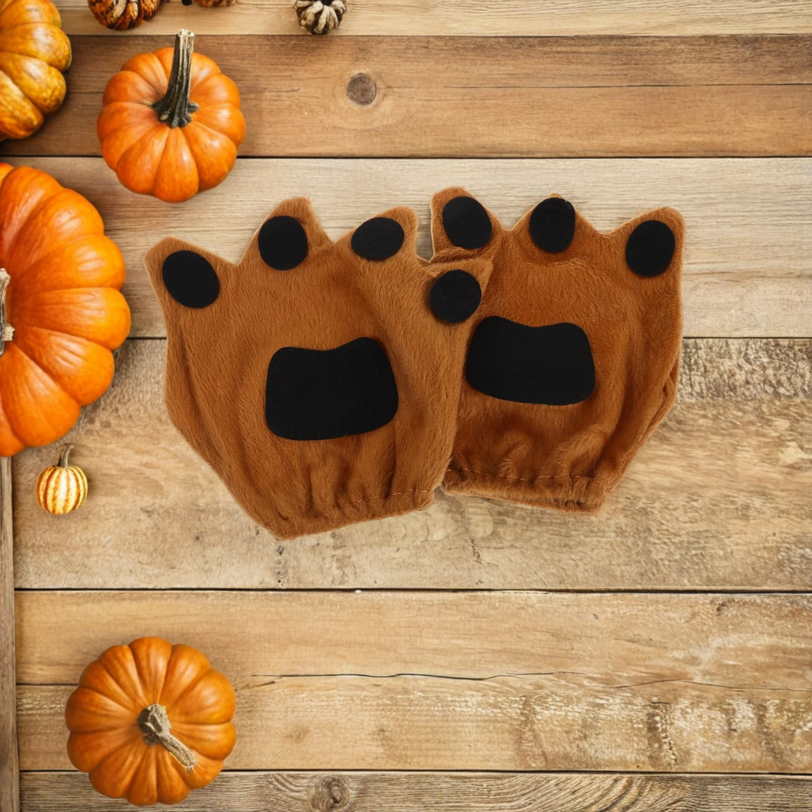 1세트 어린이 강아지 코스튬 세트 머리띠 꼬리 나비넥타이 코 장갑 애완동물 코스프레 의상 할로윈 파티 장식 소품