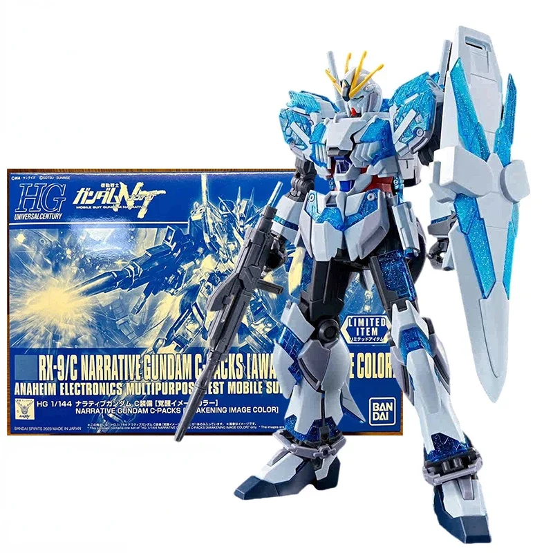 Original BANDAI Limited HG 1/144 RK-9/C NARRATIVE GUNDAM C-PACKS [AWAKENING IMAGE COLOR] Anime Action Figures Assembly Model Toy