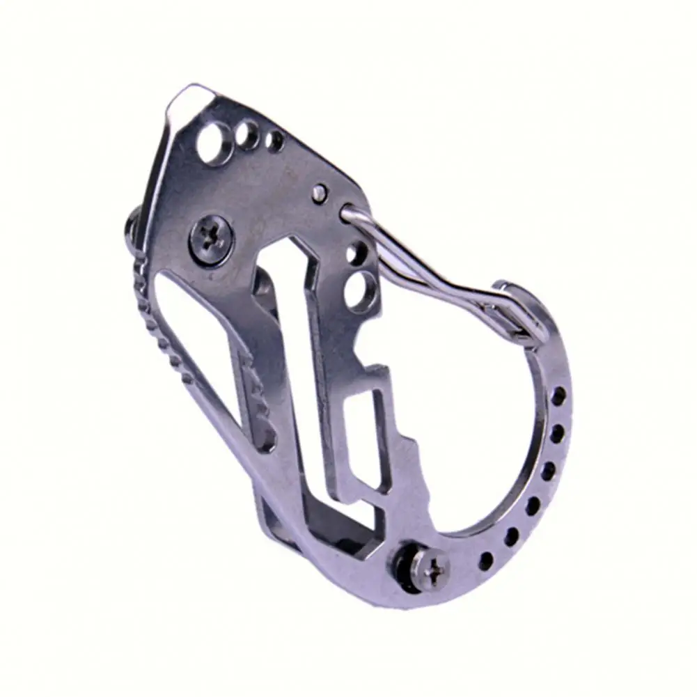 

Key Organizer Stainless Steel Guard Plate Design Climb Tool Key Organizer Quickdraw Outdoor Climbing Accessories