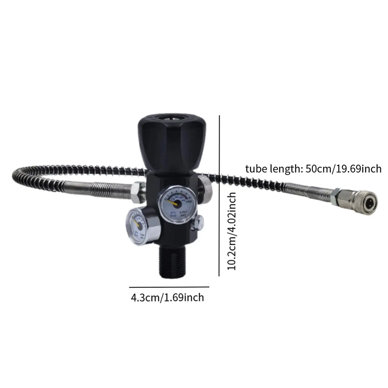 محول محطة تعبئة معدنية صمام قابل للنفخ مع خرطوم الضغط العالي #5