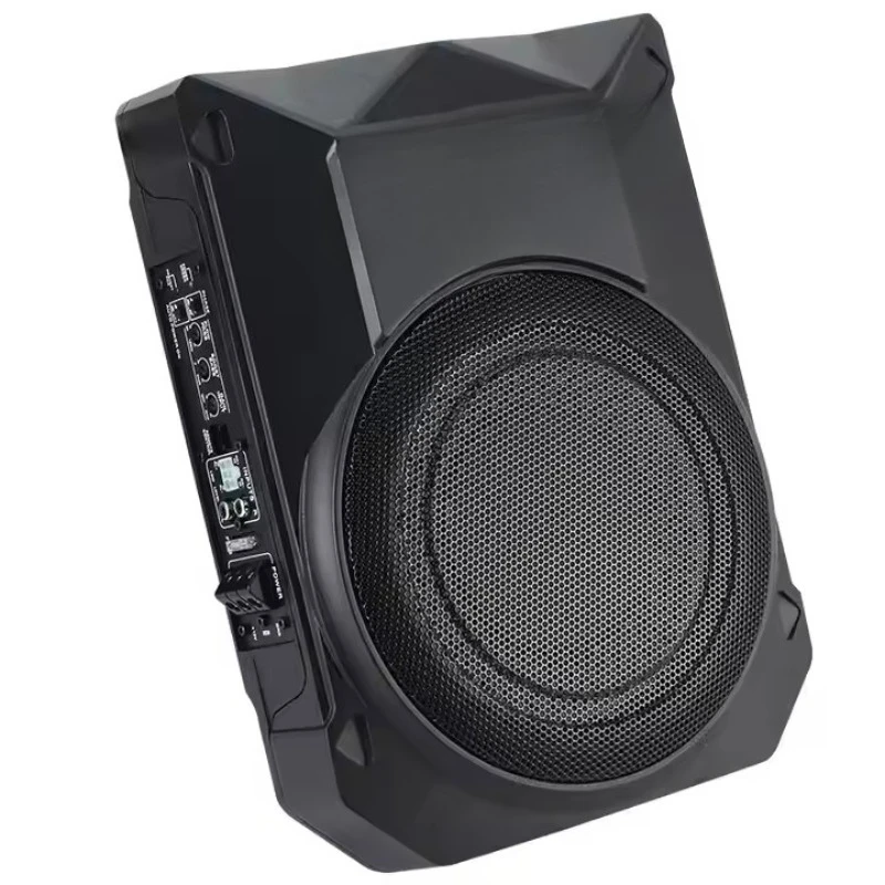 10-Inch amplified subwoofer system 600 watts compact closed 10-inch ultra-thin seat subwoofer box