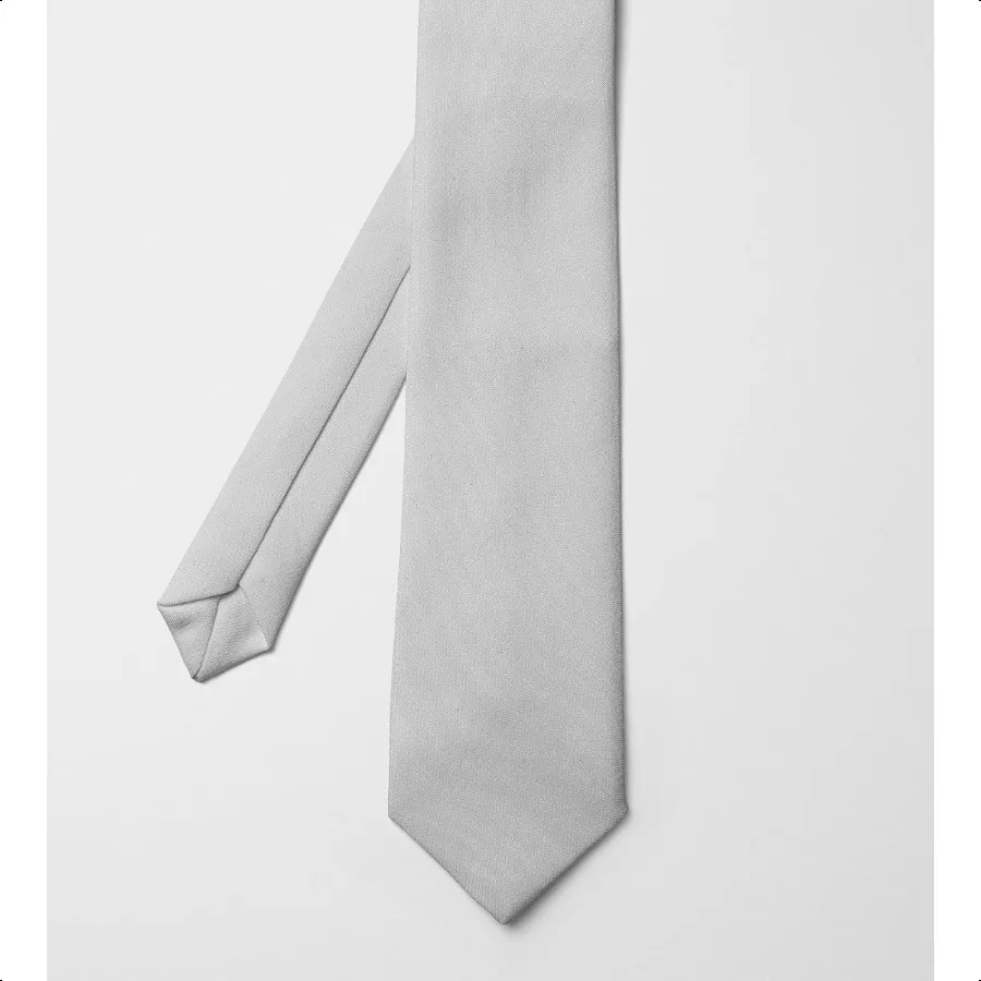 Solid Color Ties 3.15 Inch 8CM for Men Pure Color Satin Neckties Formal Mens Ties Wedding Businesss