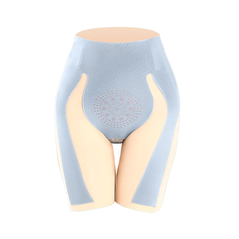 4PCS Women's underwear with waistband and buttocks cuffs, summer thin ice wire sole, safety suspension shorts