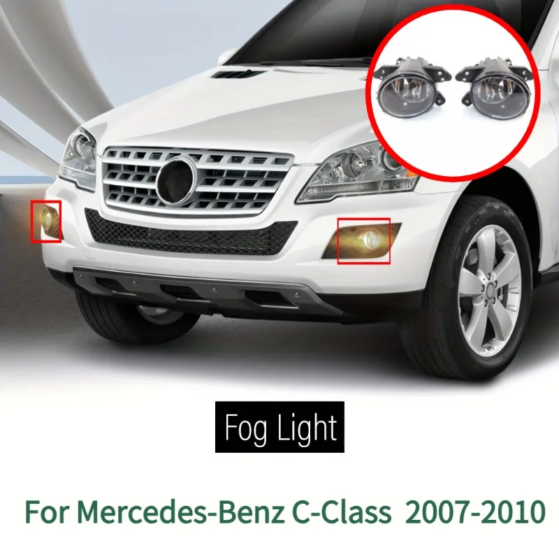 

Bumper Fog Lights Lamps, for Benz C-Class W204 W251 W164 W219 2007-2010, LH Driver & RH Passenger 2pcs, 2518200756, 2518200856