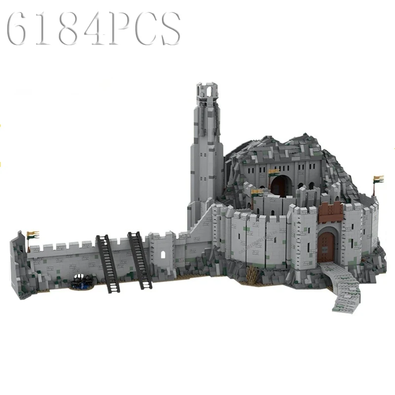 

Moc-41261 World Famous Architecture Medieval Castle Helm's Deep Ucs Scale Fortress of War MOC Building Blocks Toy Gift 6189Parts