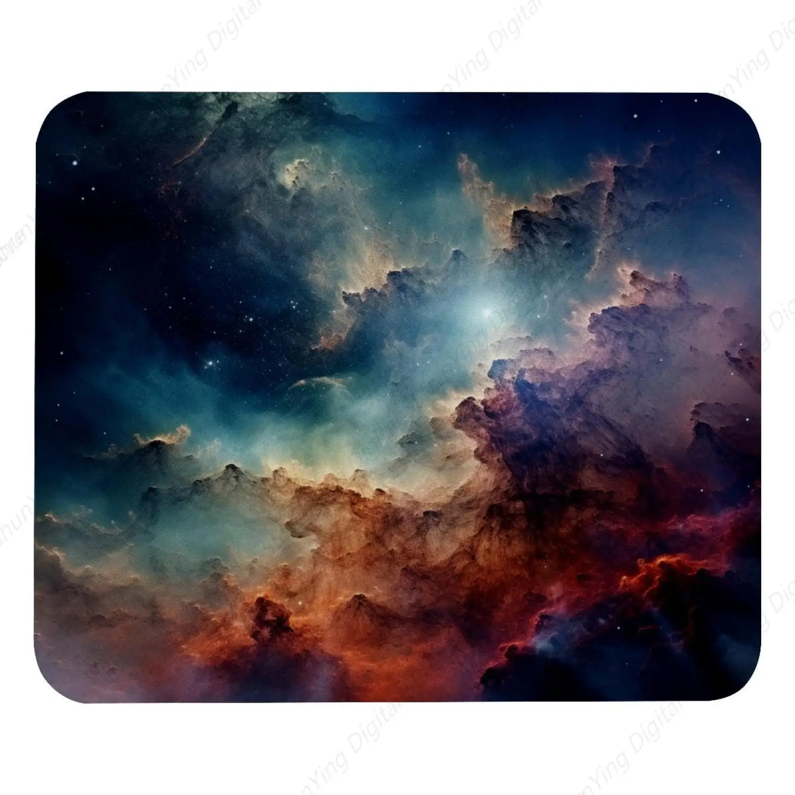 Galaxy Nebula Personalized Pattern Mouse Pad Laptop Office Decoration Rubber Base Anti Slip Lock Edge Mouse Pad 18*22cm