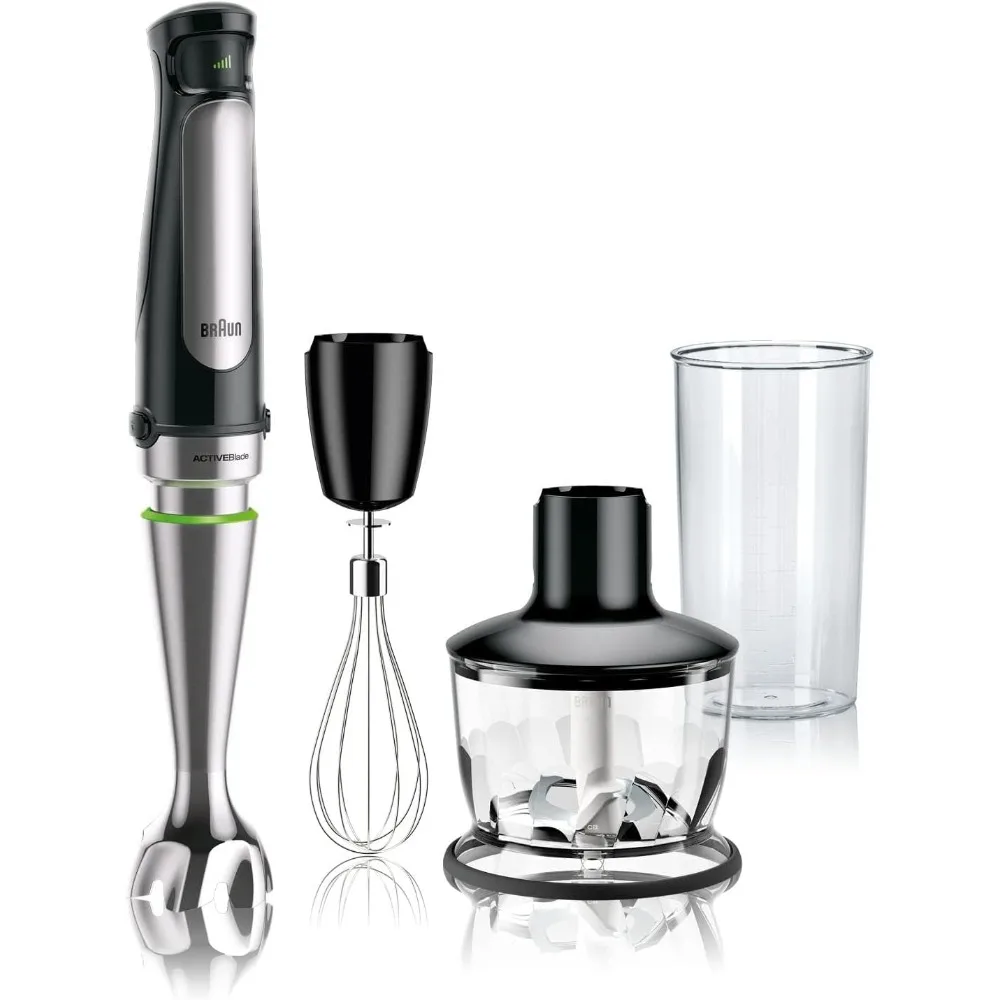 

MultiQuick 7 3-in-1 Immersion Blender with Food Processor – Powerful Handheld Electric Stick Blender - Emulsifier for Chopping,