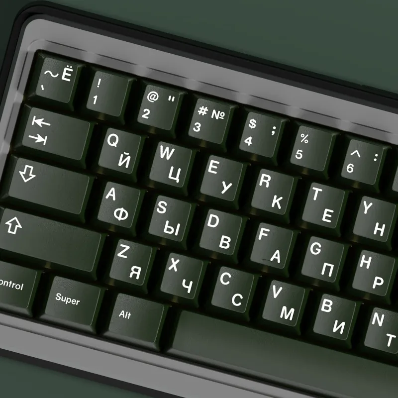 Emerald Theme Keycaps Set PBT Cherry Profile Custom Original Handmade Keycaps for Mechanical Keyboard Accessories Gift DIY