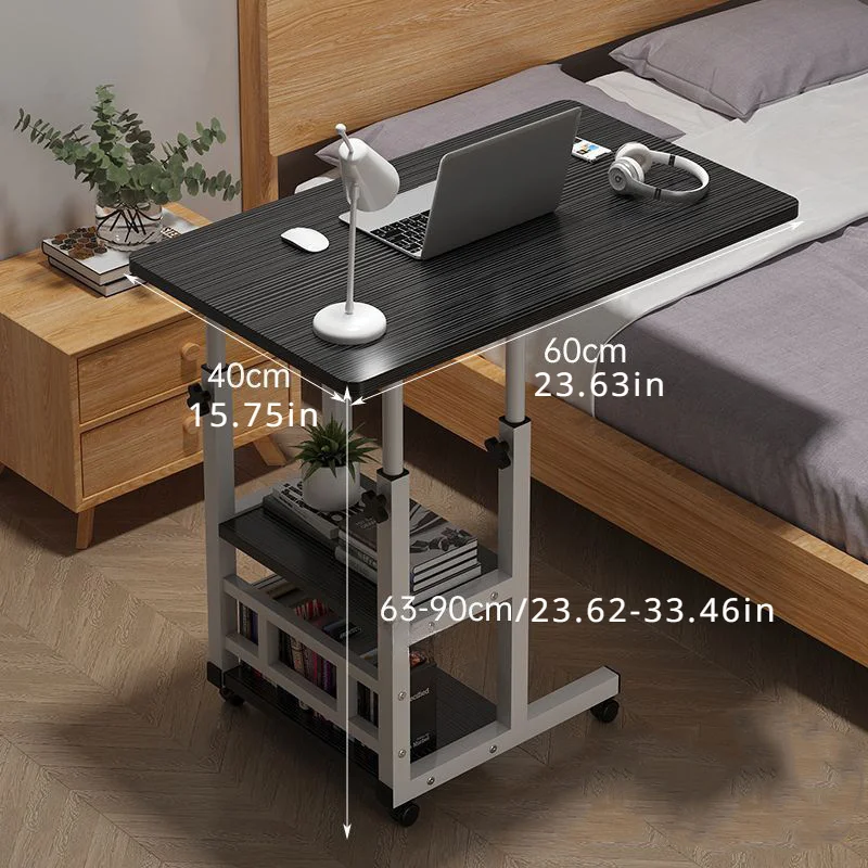 

1pc Multifunctional Adjustable Folding Table - Portable Non-Wood Design, Suitable for Home Office, Bedroom