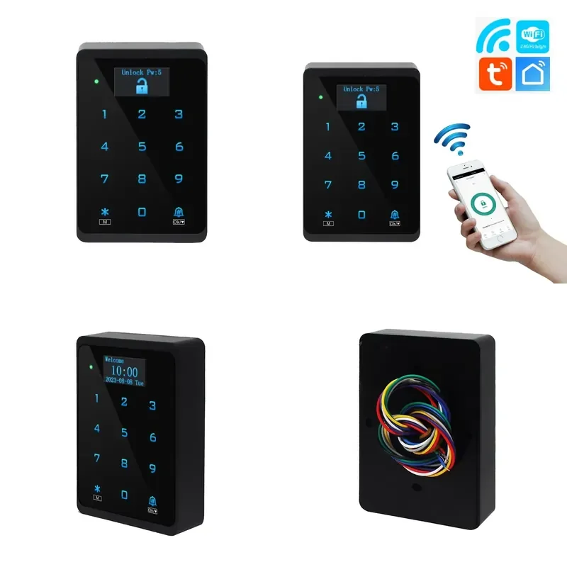 Easy Programming IP66 OLED Display Access Controller, Smart Access Control 125KHz EM/ID Card Keypad Reader