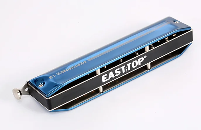 Professional advanced 16-hole chromatic harmonica blue education instrument harmonica mouth organ