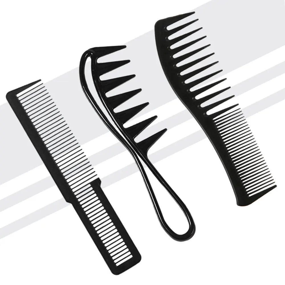 3PCS Comb Set Oil Head Styling Flat Hair Comb Hair Comb Set With Large Teeth For Hair Styling Tools