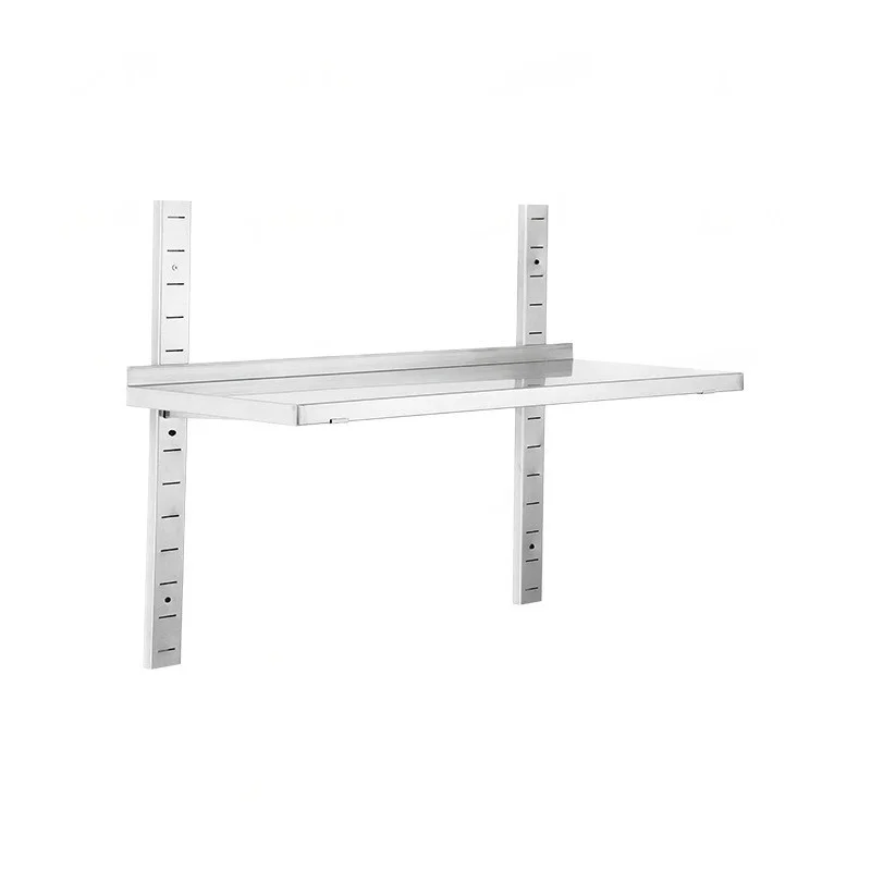 

Modern High-End Stainless Steel Wall-Mounted Rack High Load Capacity Storage Shelf for Home Restaurants Hotels