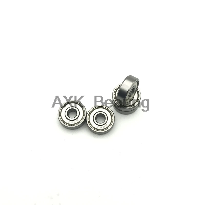 AXK R144zz Bearing Abec-3 (10pcs) 3.175 X 6.35 X 2.779 Mmminiature R144 Zz Ball Bearings For Rc Models