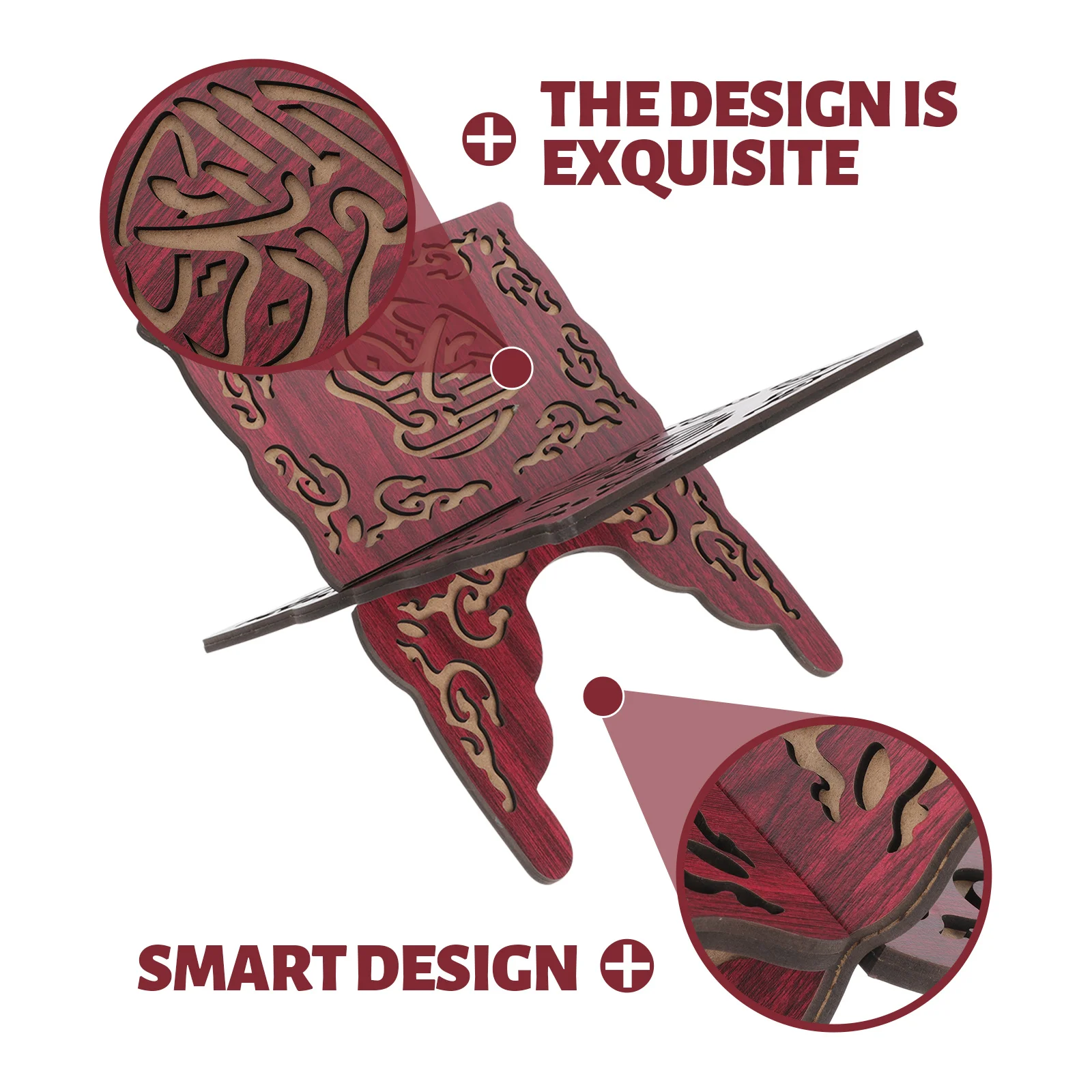 

Detachable Confucian Classics Book Holder Reading Rack Multi-Functional Sacred Books Stand Wood Chanting Shelf Home Office Usage