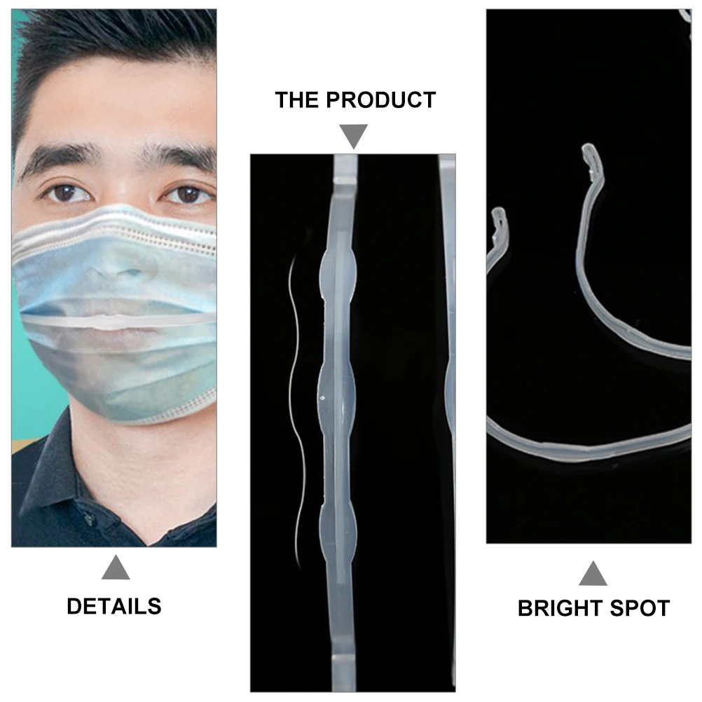 

12 Pcs Mouth and Nose Mask Bracket Band Masks for Adults Face Holders Inner Stent Child