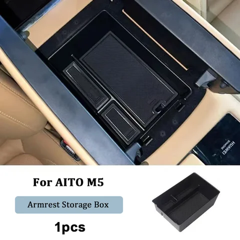 Автомобильный ящик для хранения Seres 5 M5 AITO M5 2022 2023 2024, автомобильный центральный подлокотник, ящик для хранения, лоток-органайзер, специальные автомобильные аксессуары