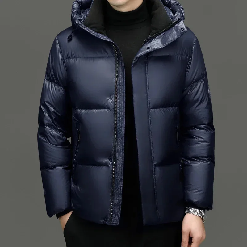 

Short Down Jacket Duck Padding Designer Clothes Men 2025 Winter for 's Clothing Padded Male Coat