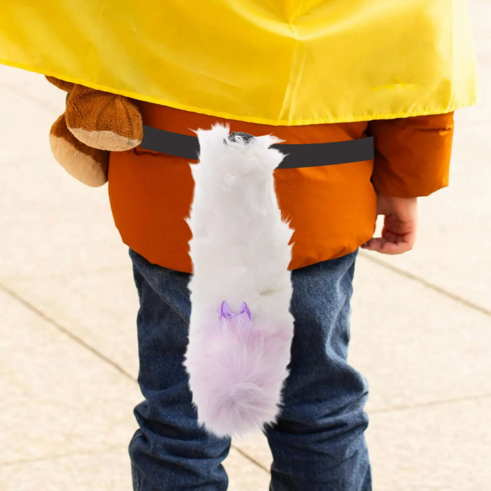 

Realistic Fox Tail Adjustable Belt Soft Furry Animal Tail Cosplay Halloween Party Costume Accessories Fox Cosplay