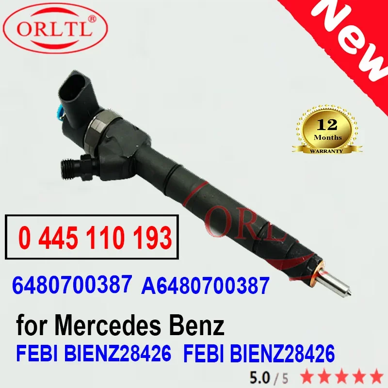 

0 445 110 193 High Quality Injector 0445110193 6480700387 A6480700387 FOR for Mercedes Benz FEBI BIENZ28426 FEBI BIENZ28426