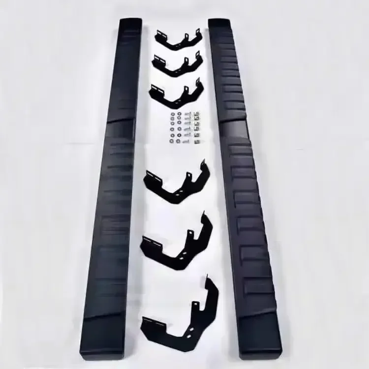 أبولو جودة عالية بالجملة أسود مع لوحات تشغيل فضية خطوات جانبية بديلة لـ 10-21 دودج رام