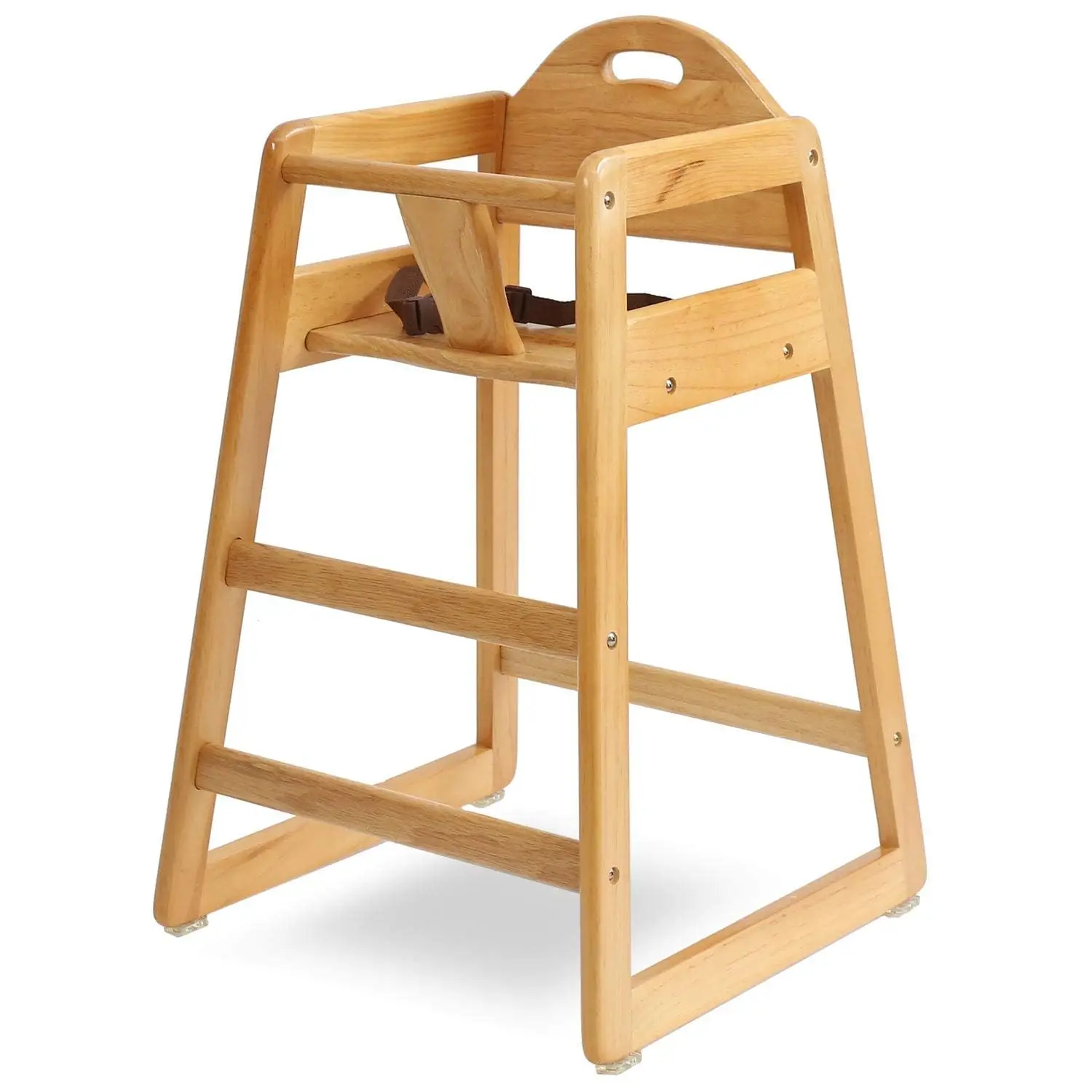

Stackable Wooden High Chair for Babies & Toddlers - Durable, Portable Design for Home and Restaurant Use