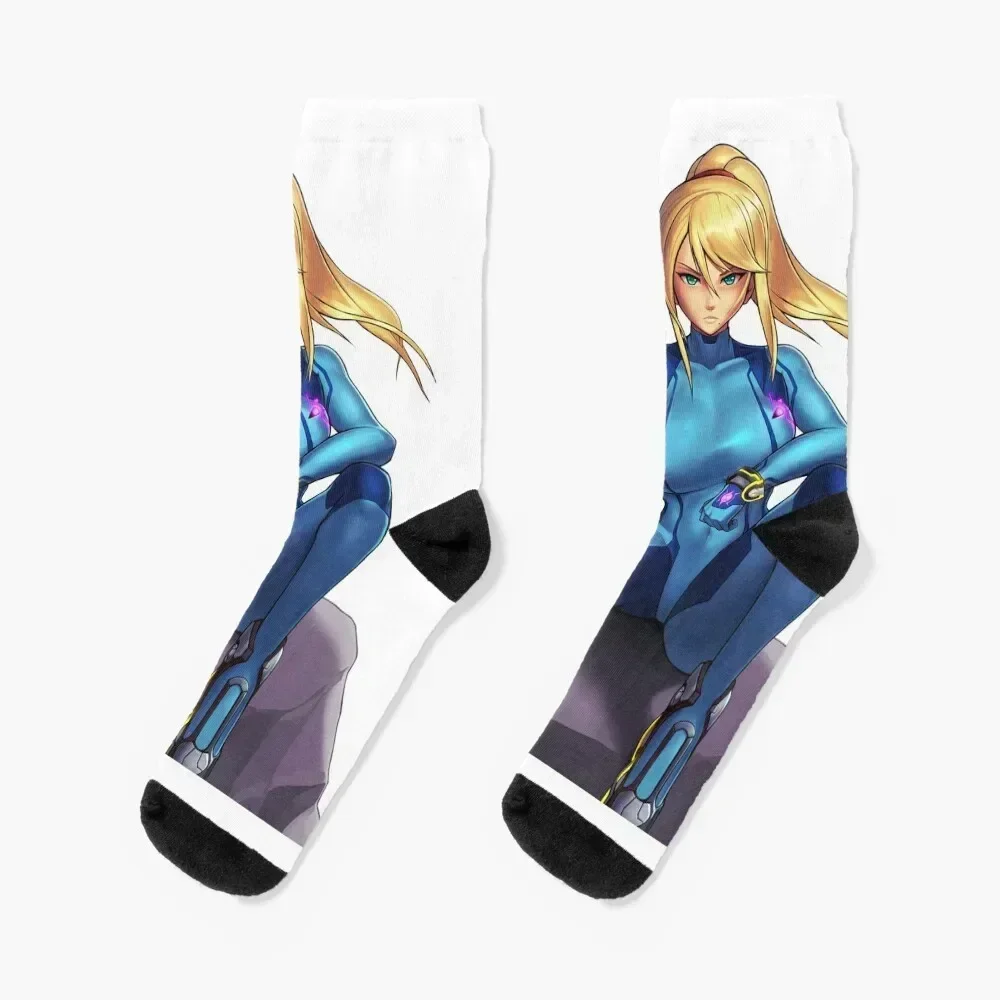 Zero Suit Samus (Ultimate) Socks sheer shoes Luxury Woman Socks Men's