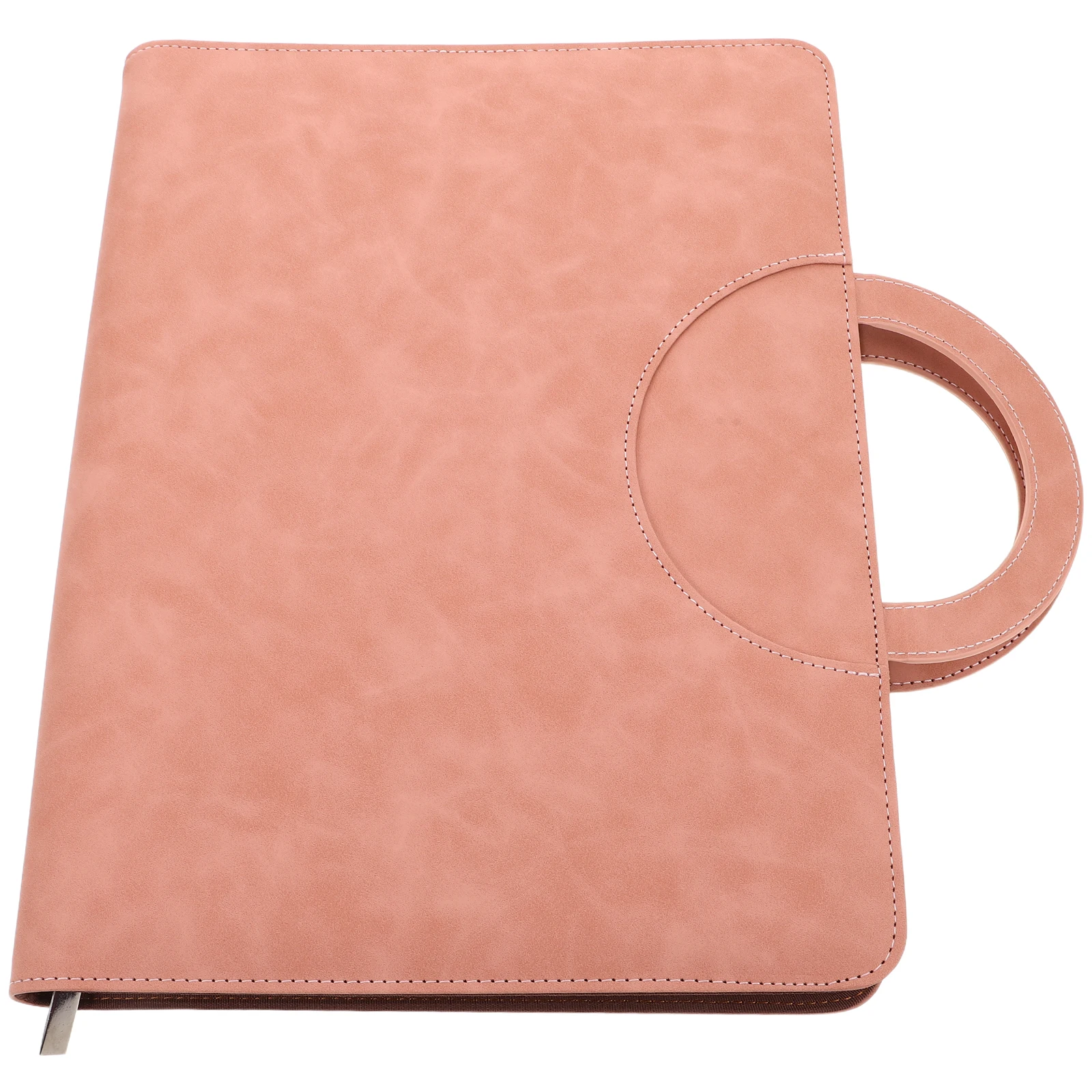 

Zippered Document Organizer Pouch Waterproof Pu Portable File Folder Case For Passport Certificate Travel Storage Household Use