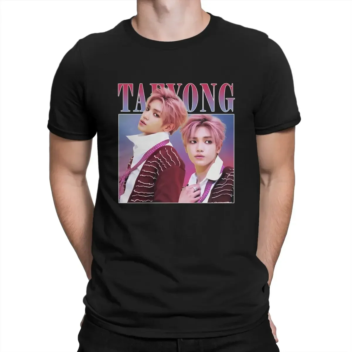 Men Lee Taeyong T Shirts NCT-127 Cotton Clothes Crazy Short Sleeve Crewneck Tees Printed T-Shirt