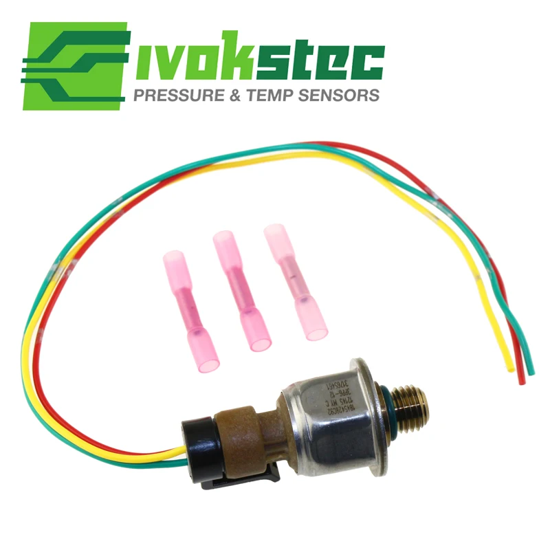 Original Injection Control Pressure ICP Sensor 1845428C92 For Ford 6.0 6.0L Powerstroke 04-07 With Pigtail Connector Plug Kit