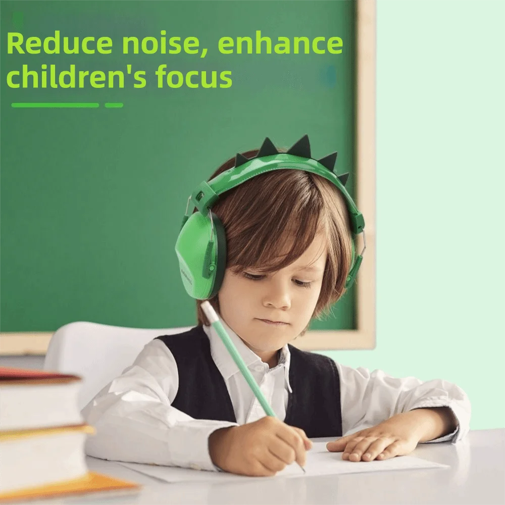 Регулируемые противошумные наушники с мультяшным дизайном, шумоподавляющие, снижающие уровень шума, защитные наушники, SNR 28 дБ, защита слуха