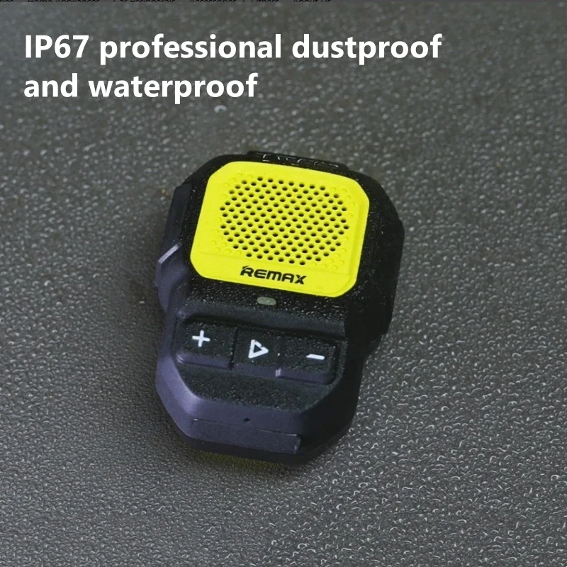 

RB-M12 Mini Wireless Bluetooth Speaker Clip-On Rechargeable IP67 Waterproof Music Player Built-in HD Microphone Hands-free Call