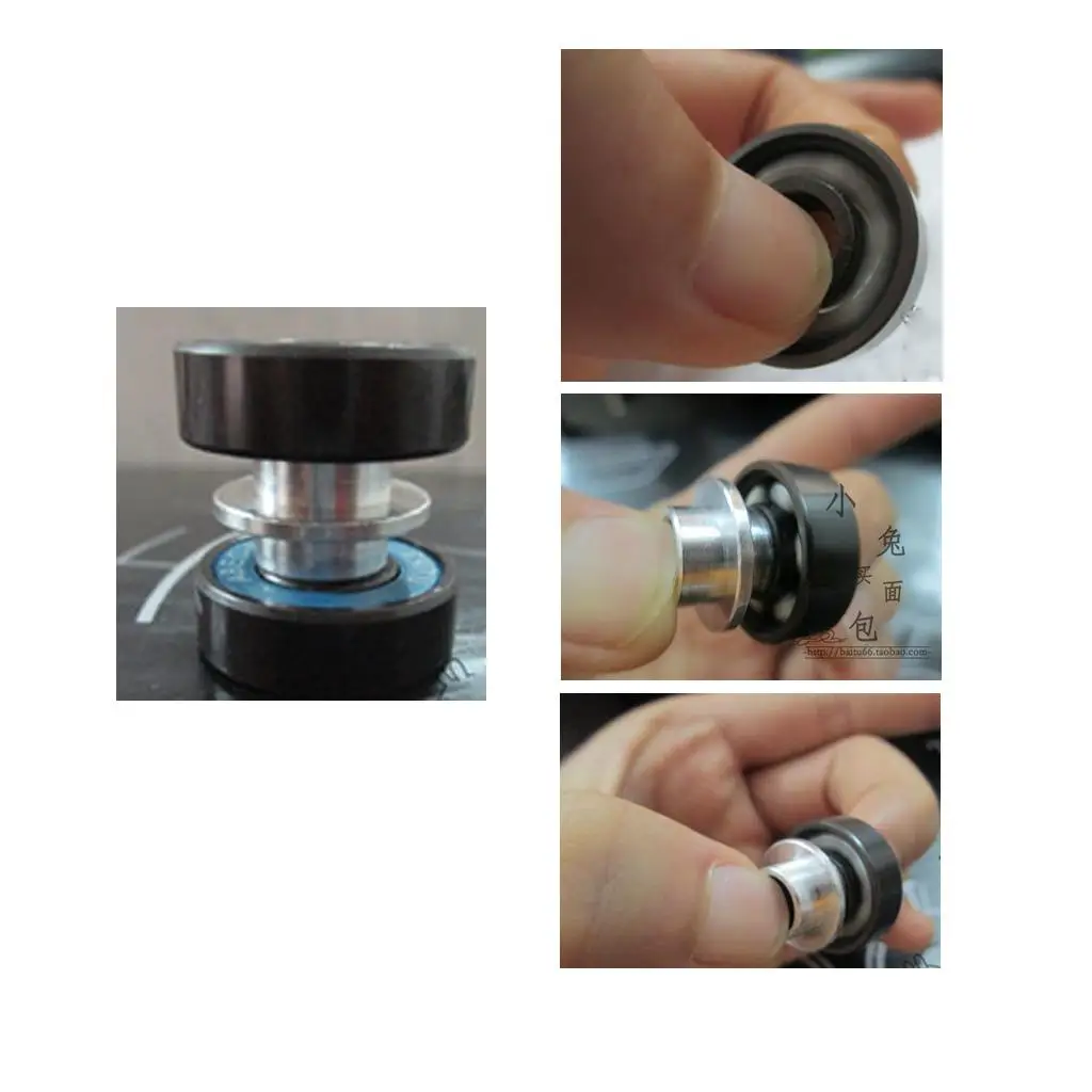 High Durability Skate Bushings Set Aluminum Bearing Spacers Inline Skate Parts Gold for Standard Skates