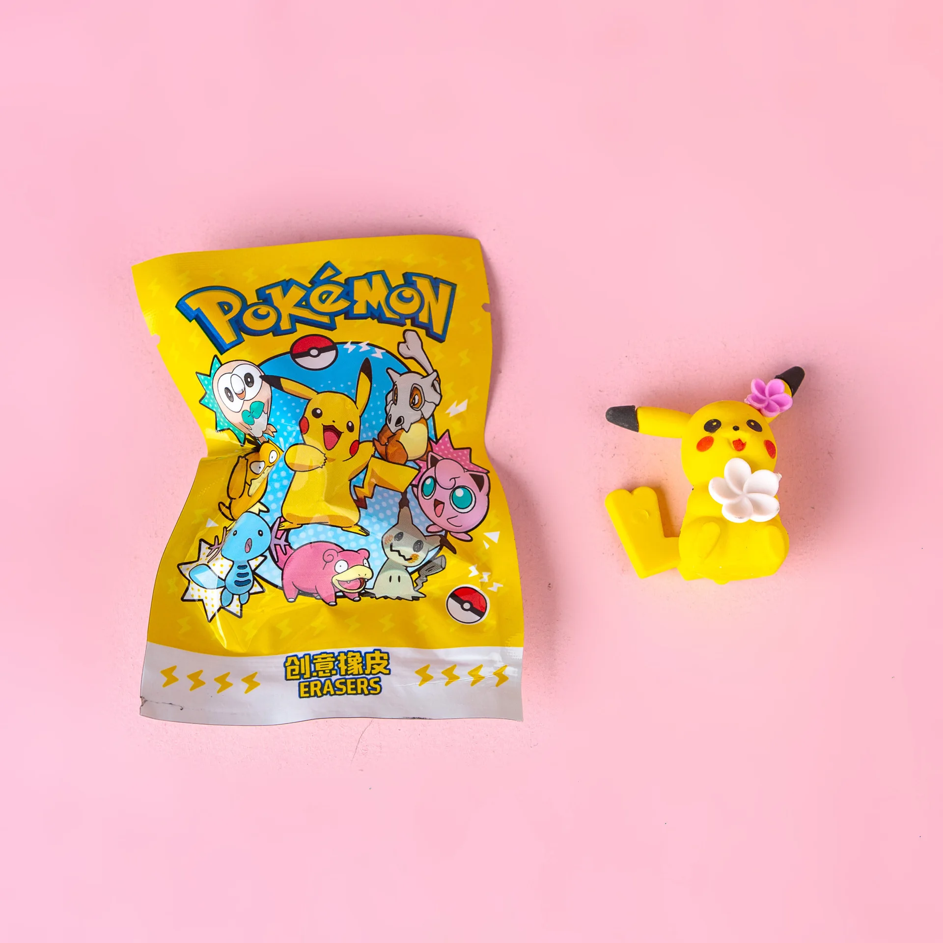 32pcs Pocket Monsters Mysterious Rubber Blind Box Surprise Cute Pikachu Cartoon Prize Party Gift view 6