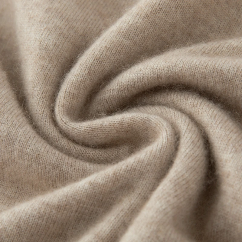 100%Cashmere Sweater Men's Knitted Half Zipper Pullover Autumn Winter New Warm Top Half High Neck Business Casual Shirt Menswear