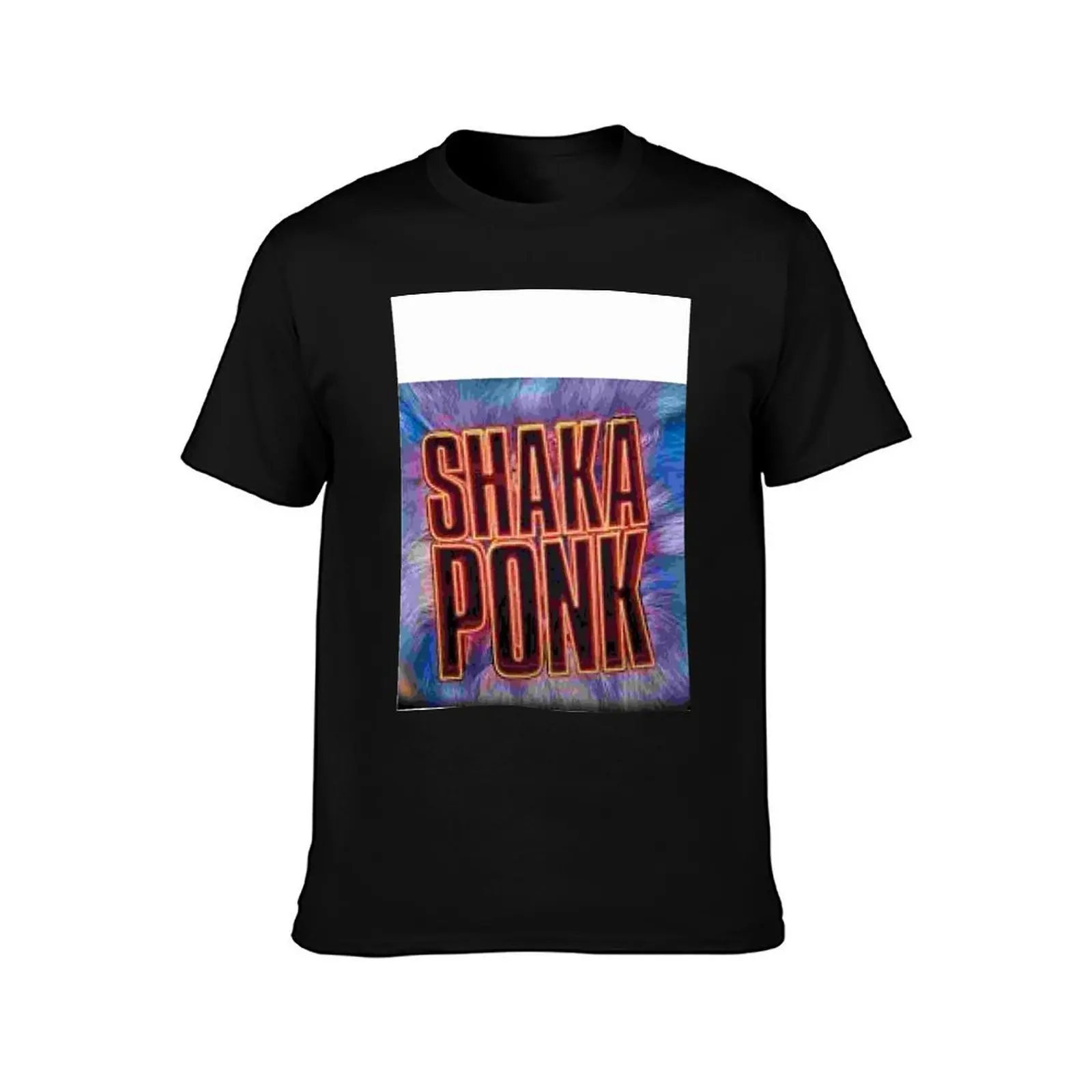 Shaka ponk T-Shirt, Summer Casual Cotton Tee, Oversized Streetwear Tops, Vintage Graphic Print, Loose Fit Short Sleeve