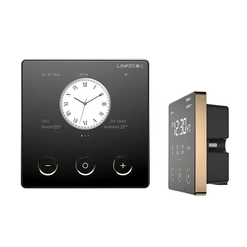 for Smart Home Digital Wired Z-Wave Thermostat Air Conditioning Control Floor Heating Fan Coil Intelligent Thermostat
