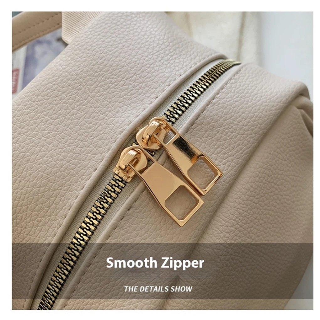 여성용 미니 백팩 패션 솔리드 컬러 PU 가죽 소녀용 작은 책가방 야외 여행 아이템 Sorage 백팩 여성용 가방